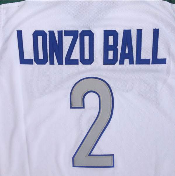 Huskies White #2 LONZO BALL Basketball Jersey