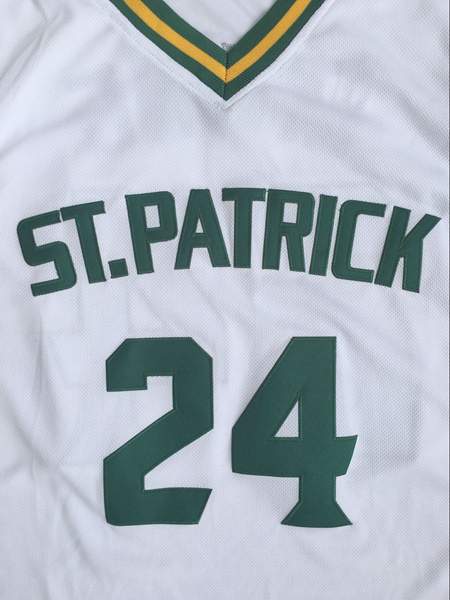 ST.Patrick White #24 IRVING Basketball Jersey