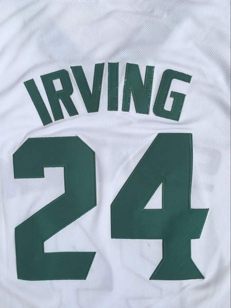 ST.Patrick White #24 IRVING Basketball Jersey