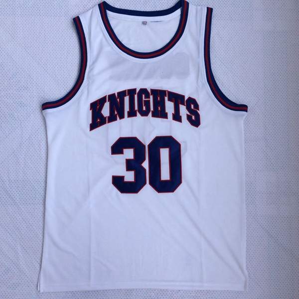 Knights White #30 CURRY Basketball Jersey