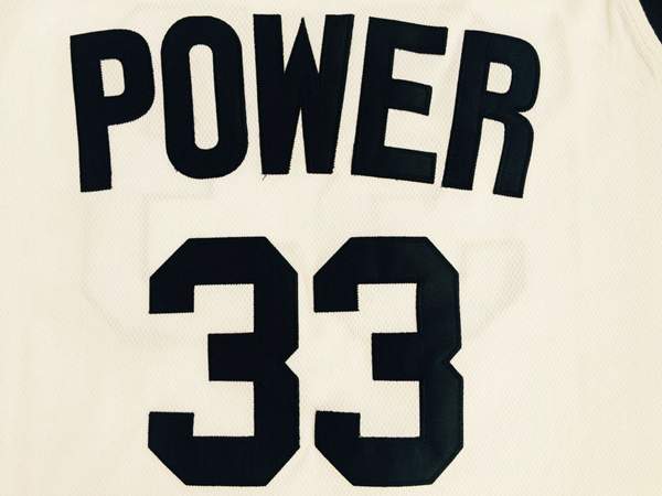 Power White #33 ALCINDOR Basketball Jersey