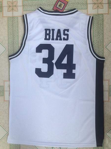 Wildcats White #34 BIAS Basketball Jersey