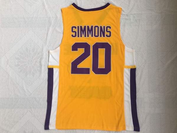 Montverde Academy Yellow #20 SIMMONS Basketball Jersey