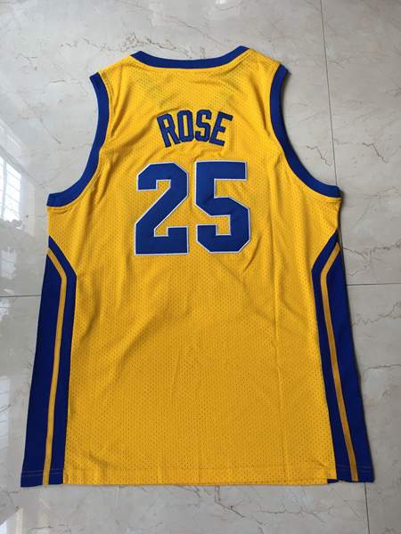 Simeon Yellow #25 ROSE Basketball Jersey