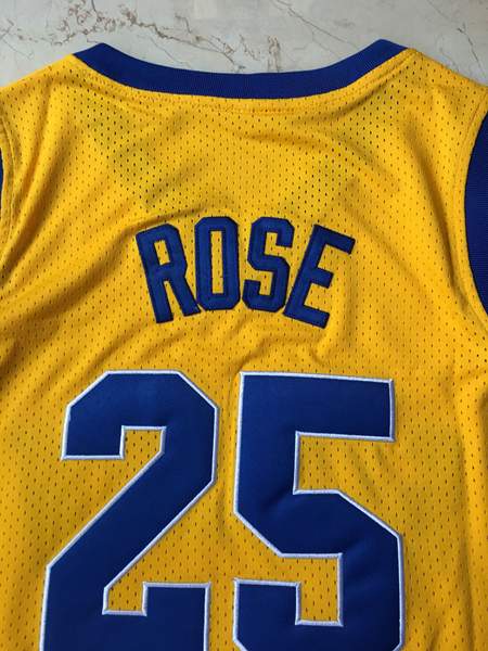 Simeon Yellow #25 ROSE Basketball Jersey