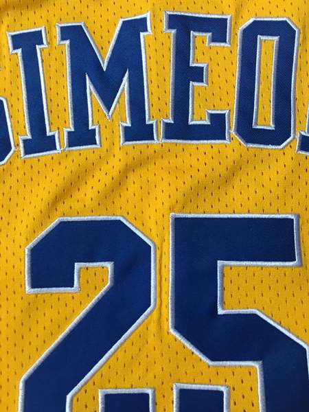 Simeon Yellow #25 ROSE Basketball Jersey