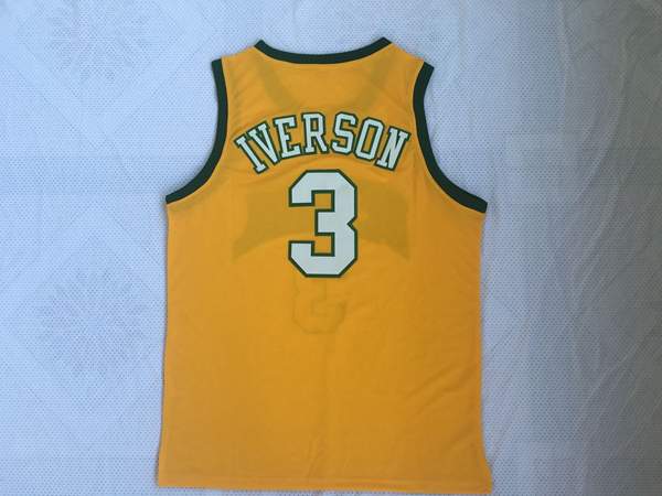 Bethel Yellow #3 IVERSON Basketball Jersey