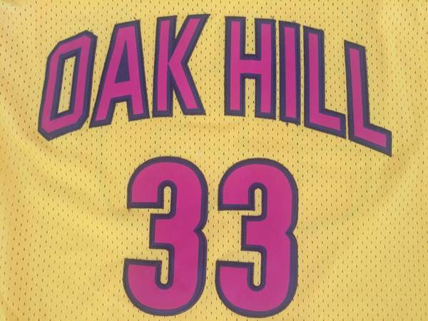 Oak Hill Yellow #33 DURANT Basketball Jersey