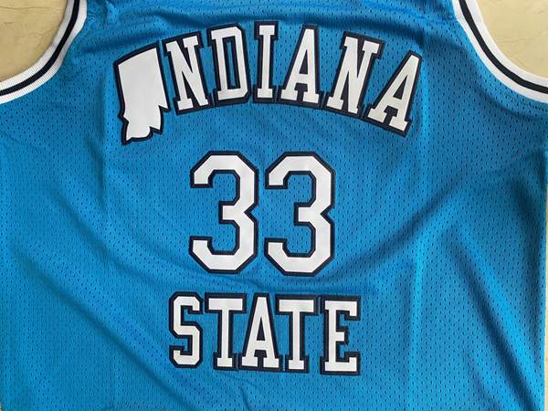 Indiana State Sycamores Blue #33 NDIANA NCAA Basketball Jersey