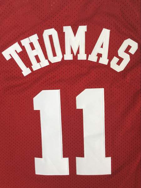 Indiana State Sycamores Blue #11 THOMAS NCAA Basketball Jersey