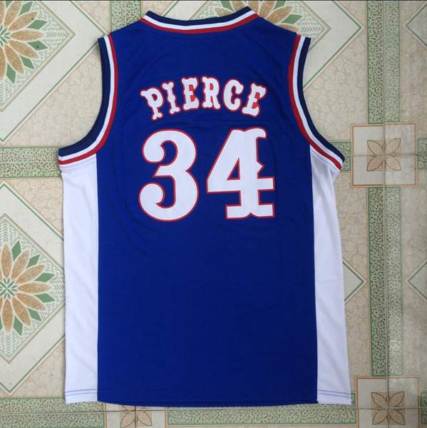 Kansas Jayhawks Blue #34 PIERCE NCAA Basketball Jersey