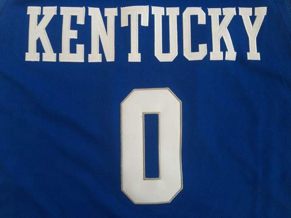 Kentucky Wildcats Blue #0 FOX NCAA Basketball Jersey