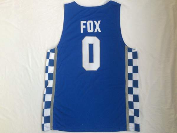 Kentucky Wildcats Blue #0 FOX NCAA Basketball Jersey