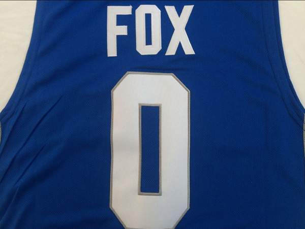 Kentucky Wildcats Blue #0 FOX NCAA Basketball Jersey