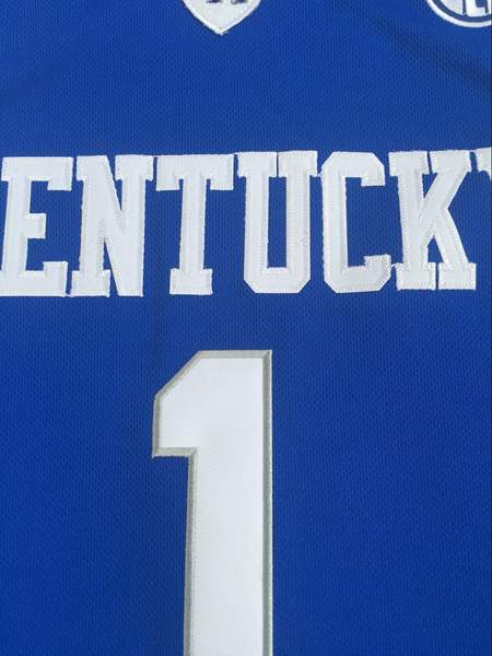 Kentucky Wildcats Blue #1 BOOKER NCAA Basketball Jersey