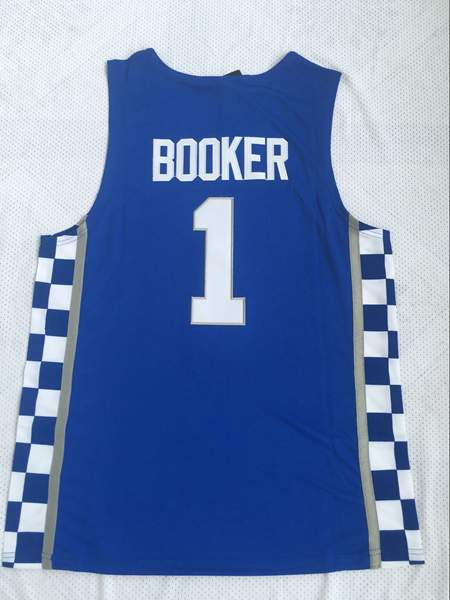 Kentucky Wildcats Blue #1 BOOKER NCAA Basketball Jersey