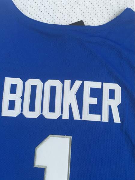 Kentucky Wildcats Blue #1 BOOKER NCAA Basketball Jersey