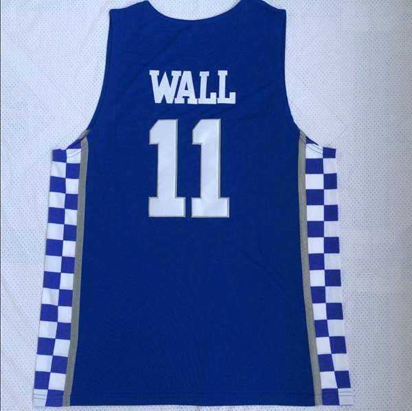 Kentucky Wildcats Blue #11 WALL NCAA Basketball Jersey