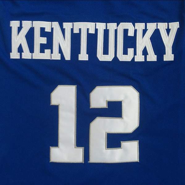 Kentucky Wildcats Blue #12 TOWNS NCAA Basketball Jersey