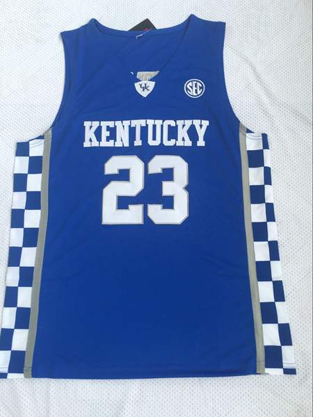 Kentucky Wildcats Blue #23 DAVIS NCAA Basketball Jersey