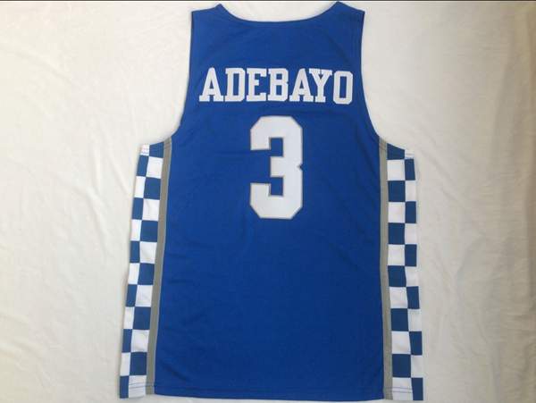 Kentucky Wildcats Blue #3 ADEBAYO NCAA Basketball Jersey
