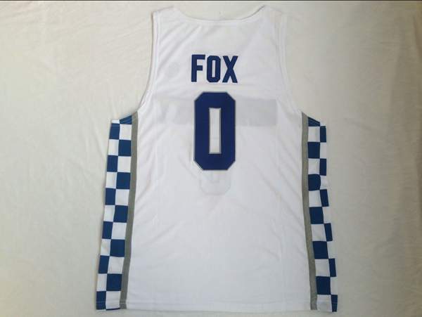 Kentucky Wildcats White #0 FOX NCAA Basketball Jersey