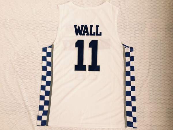Kentucky Wildcats White #11 WALL NCAA Basketball Jersey
