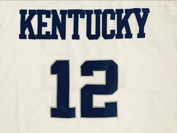 Kentucky Wildcats White #12 TOWNS NCAA Basketball Jersey