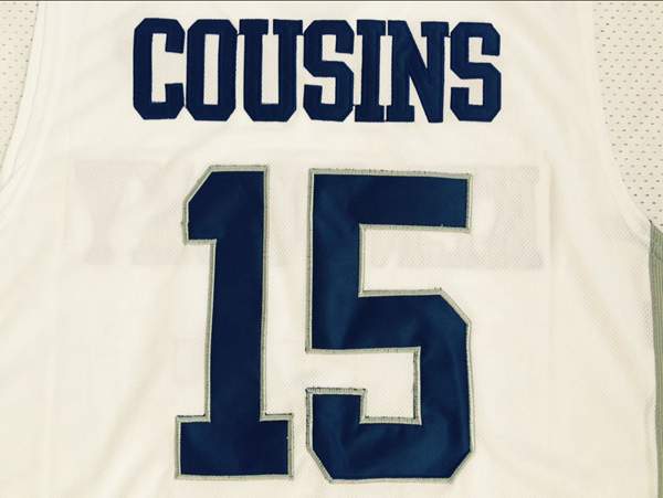 Kentucky Wildcats White #15 COUSINS NCAA Basketball Jersey