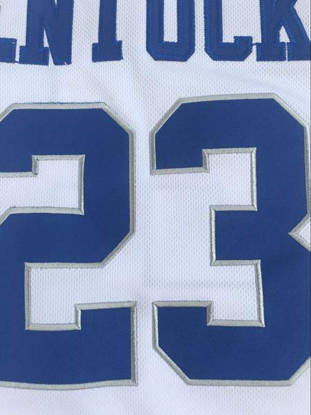 Kentucky Wildcats White #23 DAVIS NCAA Basketball Jersey