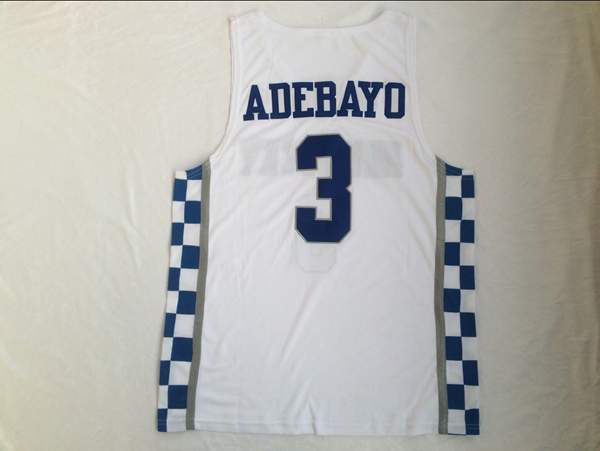 Kentucky Wildcats White #3 ADEBAYO NCAA Basketball Jersey