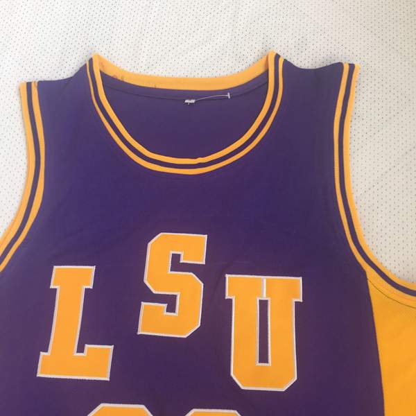 LSU Tigers Purple #23 MARAVICH NCAA Basketball Jersey