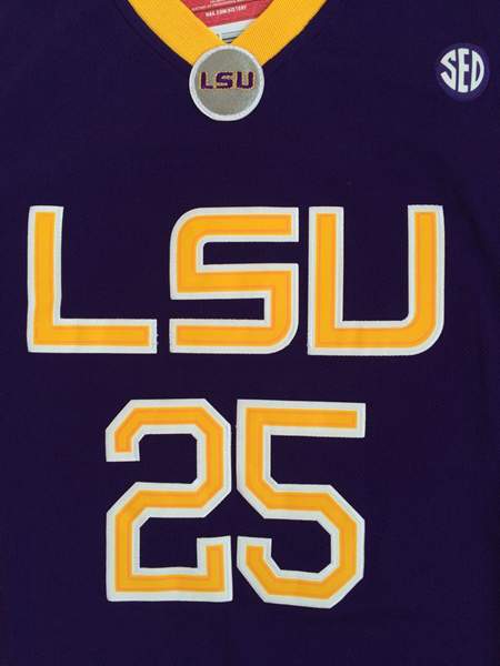LSU Tigers Purple #25 SIMMONS NCAA Basketball Jersey