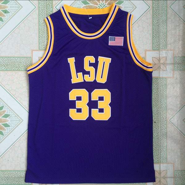 LSU Tigers Purple #33 ONEAL NCAA Basketball Jersey