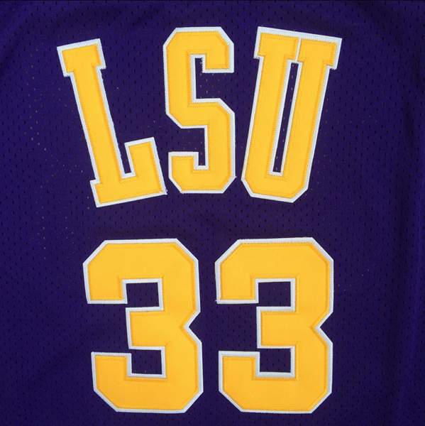 LSU Tigers Purple #33 ONEAL NCAA Basketball Jersey