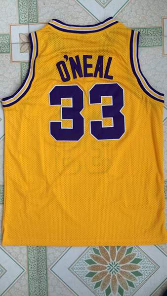 LSU Tigers Yellow #33 ONEAL NCAA Basketball Jersey