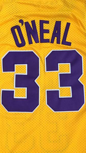 LSU Tigers Yellow #33 ONEAL NCAA Basketball Jersey