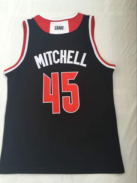 Louisville Cardinals Black #45 MITCHELL NCAA Basketball Jersey