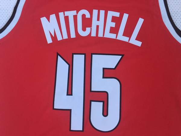 Louisville Cardinals Red #45 MITCHELL NCAA Basketball Jersey