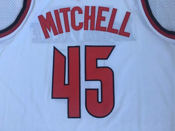 Louisville Cardinals White #45 MITCHELL NCAA Basketball Jersey