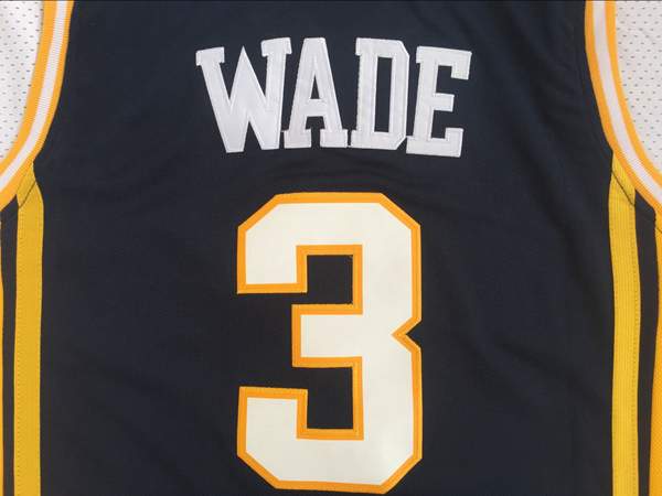 Marquette Golden Eagles Black #3 WADE NCAA Basketball Jersey