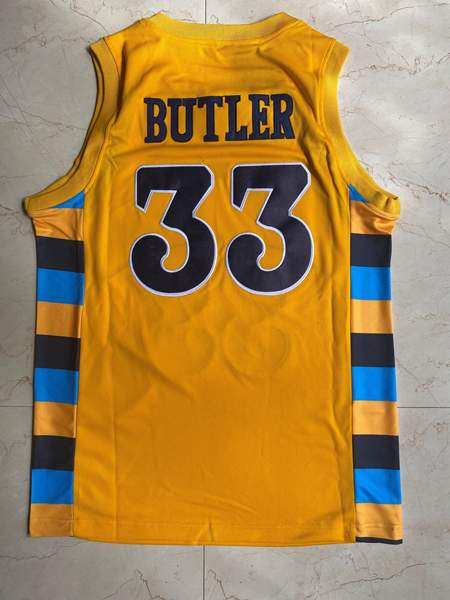 Marquette Golden Eagles Yellow #33 BUTLER NCAA Basketball Jersey