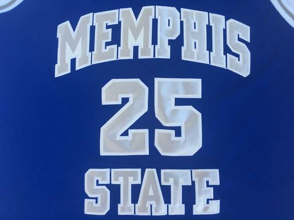 Memphis Tigers Blue #25 HARDAWAY NCAA Basketball Jersey