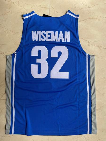 Memphis Tigers Blue #32 WISEMAN NCAA Basketball Jersey