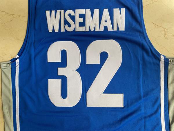 Memphis Tigers Blue #32 WISEMAN NCAA Basketball Jersey