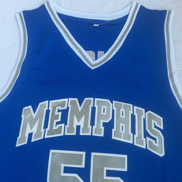 Memphis Tigers Blue #55 WRIGHT NCAA Basketball Jersey