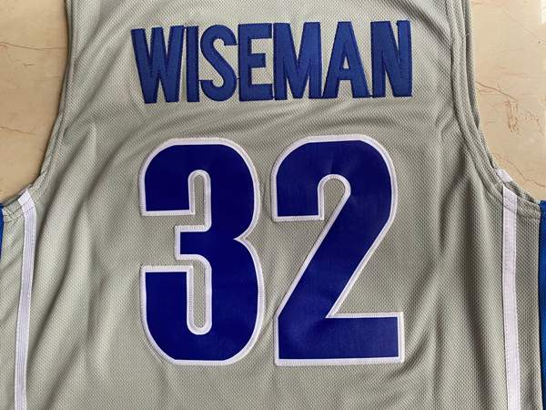 Memphis Tigers Grey #32 WISEMAN NCAA Basketball Jersey