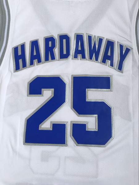 Memphis Tigers White #25 HARDAWAY NCAA Basketball Jersey