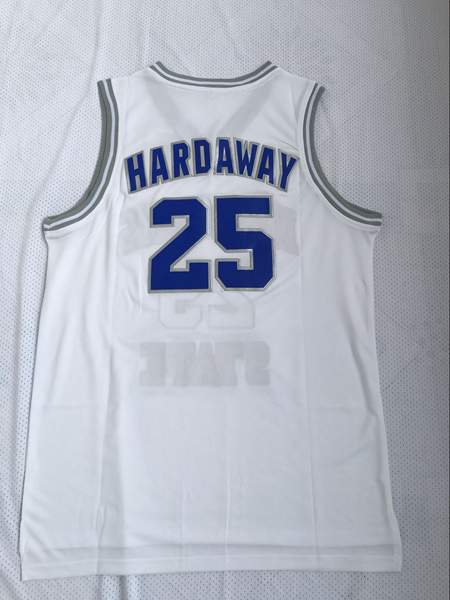Memphis Tigers White #25 HARDAWAY NCAA Basketball Jersey
