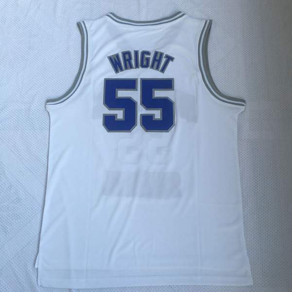 Memphis Tigers White #55 WRIGHT NCAA Basketball Jersey